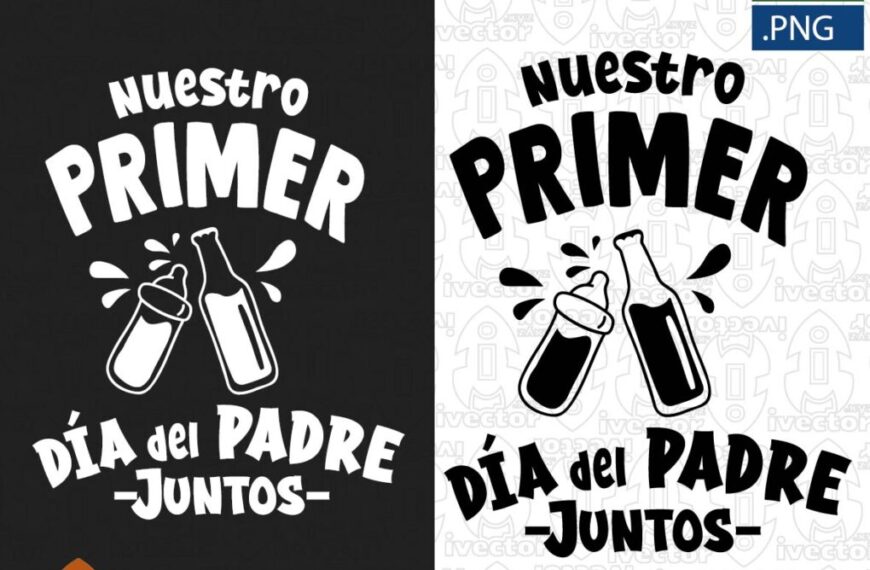 NUESTRO PRIMER DIA DEL PADRE JUNTOS VECTOR