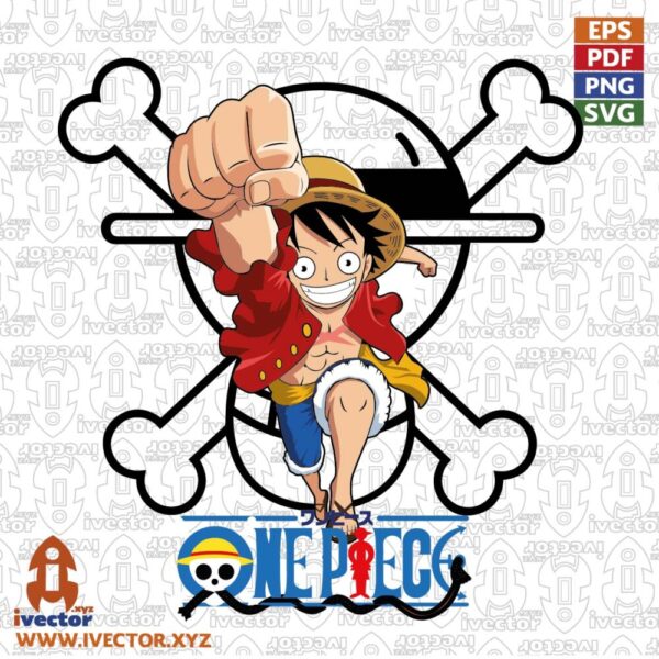 ONE-PEACE-VECTOR-LUFFY-600x600 Vectores completamente editables
