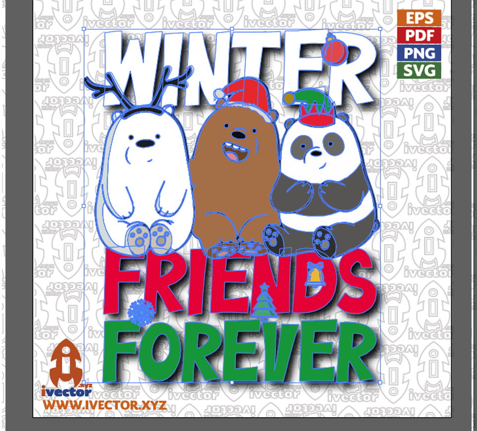 OSOS-WINTER-FRIENDS-FOREVER-VECTOR2 OSOS WINTER FRIENDS FOREVER