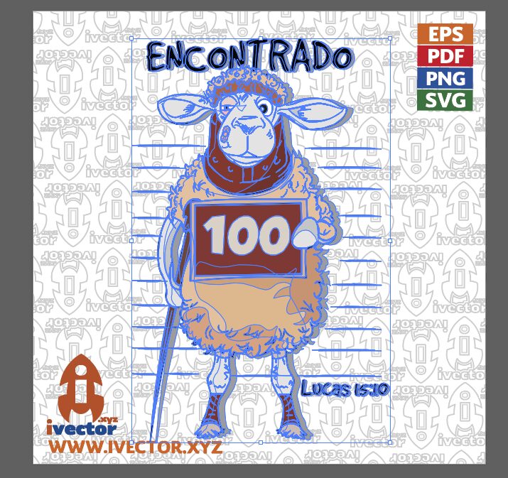 OVEJA-PERDIDA-100-OVEJAS-LICAS-15-10-VECTOR-EDITABLE-pp1 OVEJA PERDIDA 100 OVEJAS LUCAS 15 10 VECTOR EDITABLE