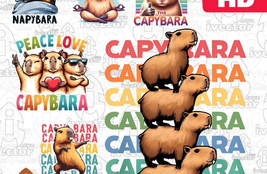 PACK CAPIBARA PNG ALTA CALIDAD