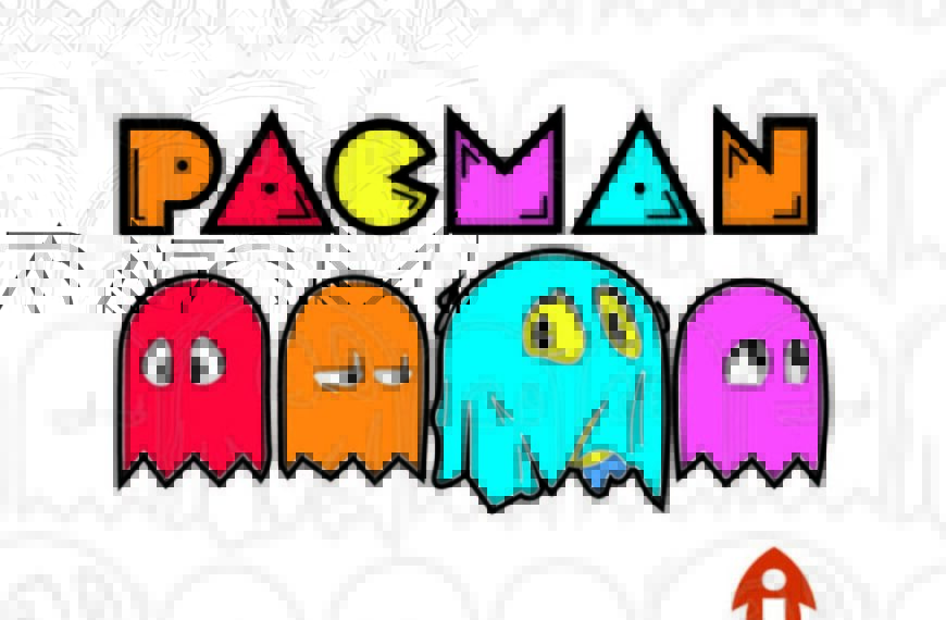 PACMAN FANTASMAS VECTOR EDITABLE EPS PDF