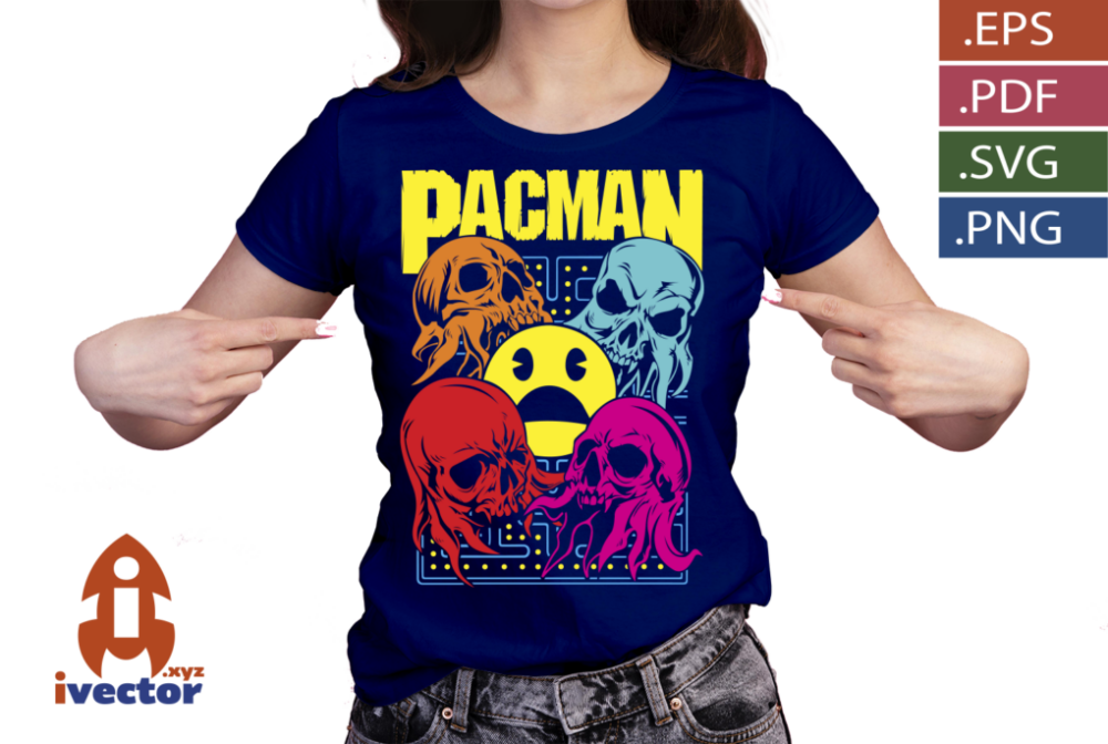 PACMAN-HALLOWEEN-VECTOR-EDITABLE_VP2 PACMAN HALLOWEEN VECTOR EDITABLE