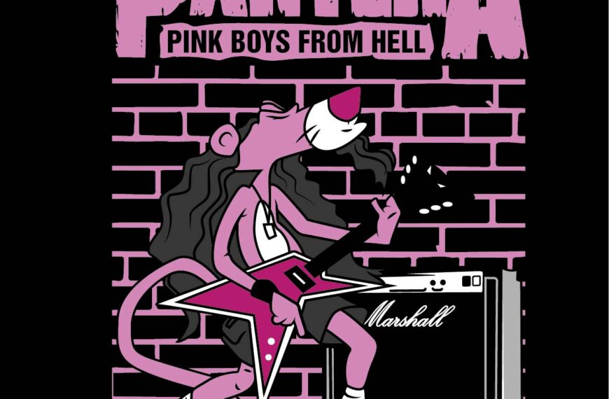 PANTERA ROSA METAL MUSICA VECTOR