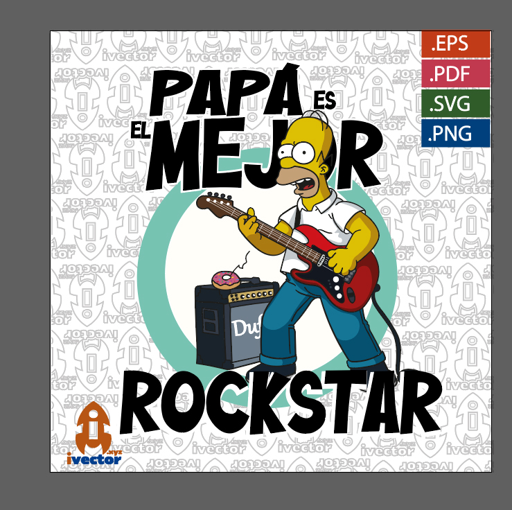 PAPA-ES-EL-MEJOR-ROCKSTAR-HOMERO-SIMPSON_2 PAPÁ ES EL MEJOR ROCKSTAR HOMERO SIMPSON