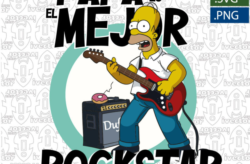 PAPÁ ES EL MEJOR ROCKSTAR HOMERO SIMPSON