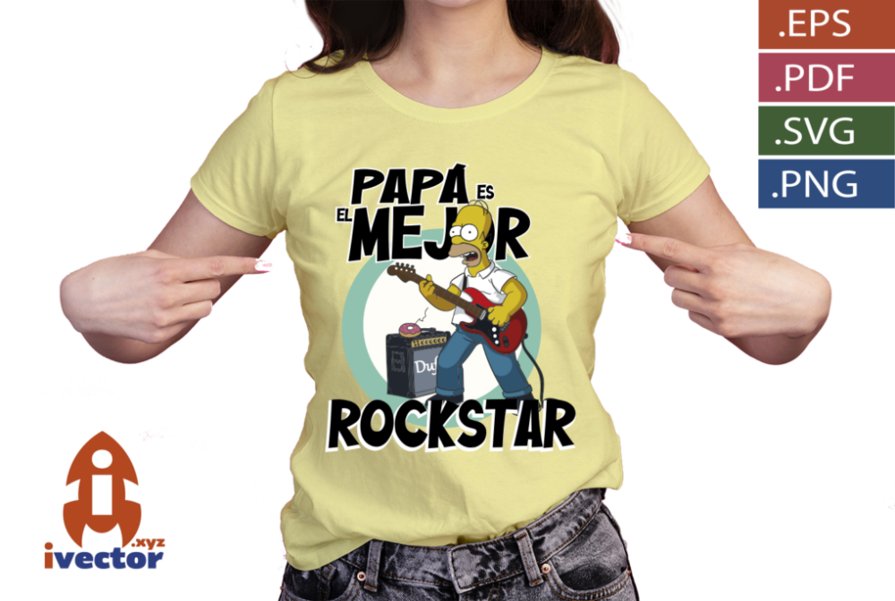 PAPA-ES-EL-MEJOR-ROCKSTAR-HOMERO-SIMPSON_p1 PAPÁ ES EL MEJOR ROCKSTAR HOMERO SIMPSON