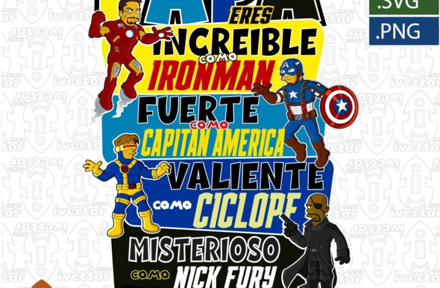 PAPÁ ES INCREIBLE COMO HEROE MARVEL SIMPSON
