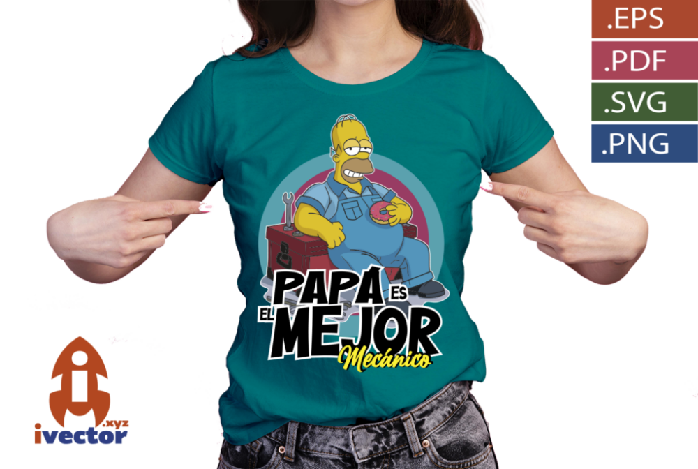 PAPA-ES-MEJOR-MECANICO-HOMERO-SIMPSON_p1 PAPÁ ES MEJOR MECANICO HOMERO SIMPSON