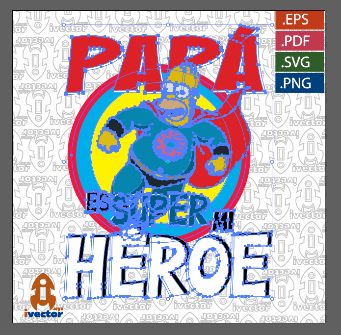 PAPA-ES-MI-HEROE-HOMERO-SIMPSON_1 PAPÁ ES MI HÉROE HOMERO SIMPSON
