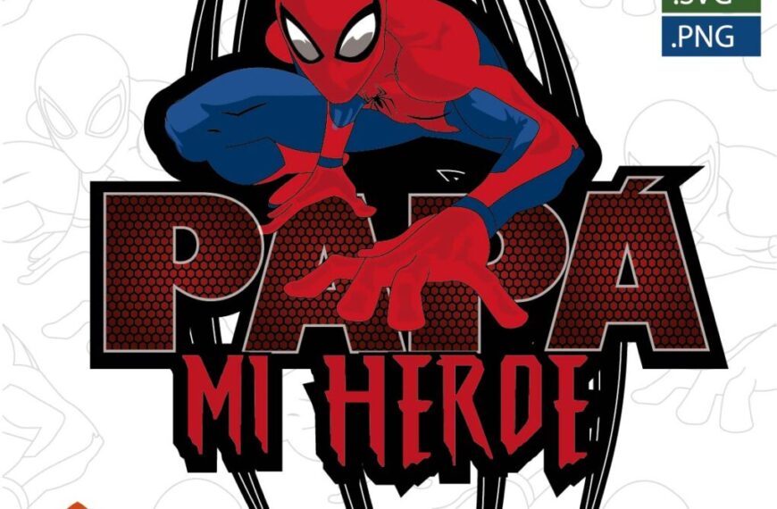 PAPA MI HEROE LOGO VECTOR EDITABLE EPS PDF SVG vectopr