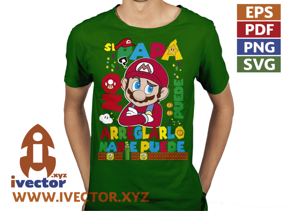PAPA-PUEDE-ARREGLARLO-SUPER-MARIO-BROS-BRAZOS-CRUZADO_-P4 PAPÁ PUEDE ARREGLARLO SUPER MARIO BROS BRAZOS CRUZADO