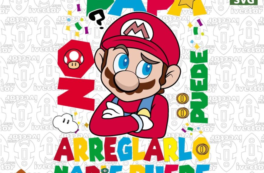 PAPÁ PUEDE ARREGLARLO SUPER MARIO BROS BRAZOS CRUZADO