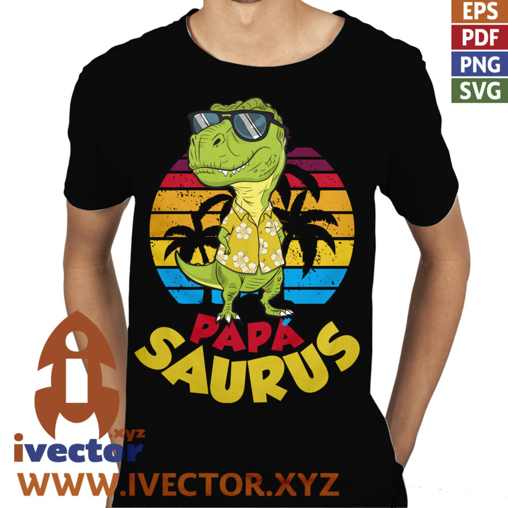 PAPA-SAURUS-DIA-DEL-PADRE-LENTES-VECTOR-EDITABLE_P1 PAPA SAURUS DIA DEL PADRE LENTES VECTOR EDITABLE