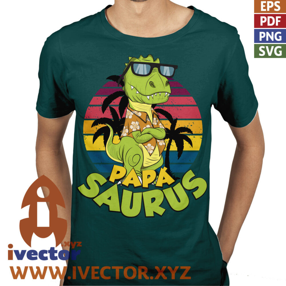 PAPA-SAURUS-DIA-DEL-PADRE-POSE-VECTOR-EDITABLE_P1 PAPÁ SAURUS DIA DEL PADRE POSE VECTOR EDITABLE