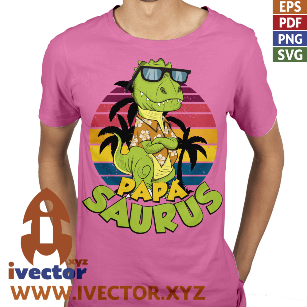 PAPA-SAURUS-DIA-DEL-PADRE-POSE-VECTOR-EDITABLE_P5 PAPÁ SAURUS DIA DEL PADRE POSE VECTOR EDITABLE