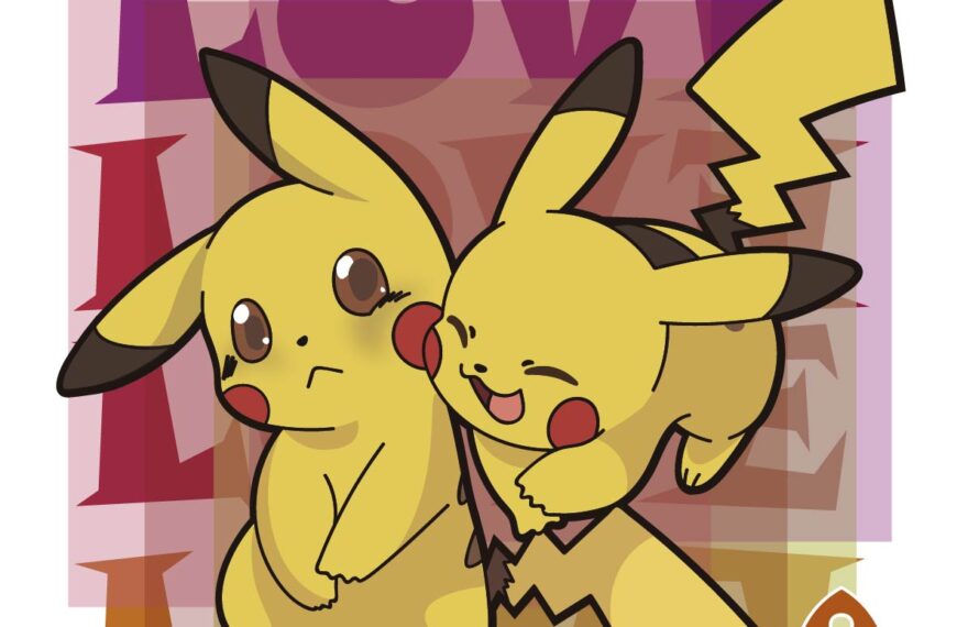 PAREJA PICACHU VECTOR EDITABLE EPS PDF AMOR AMISTAD