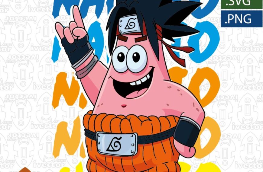 PATRICIO PERSONAJE BOB ESPONJA NARUTO VECTOR