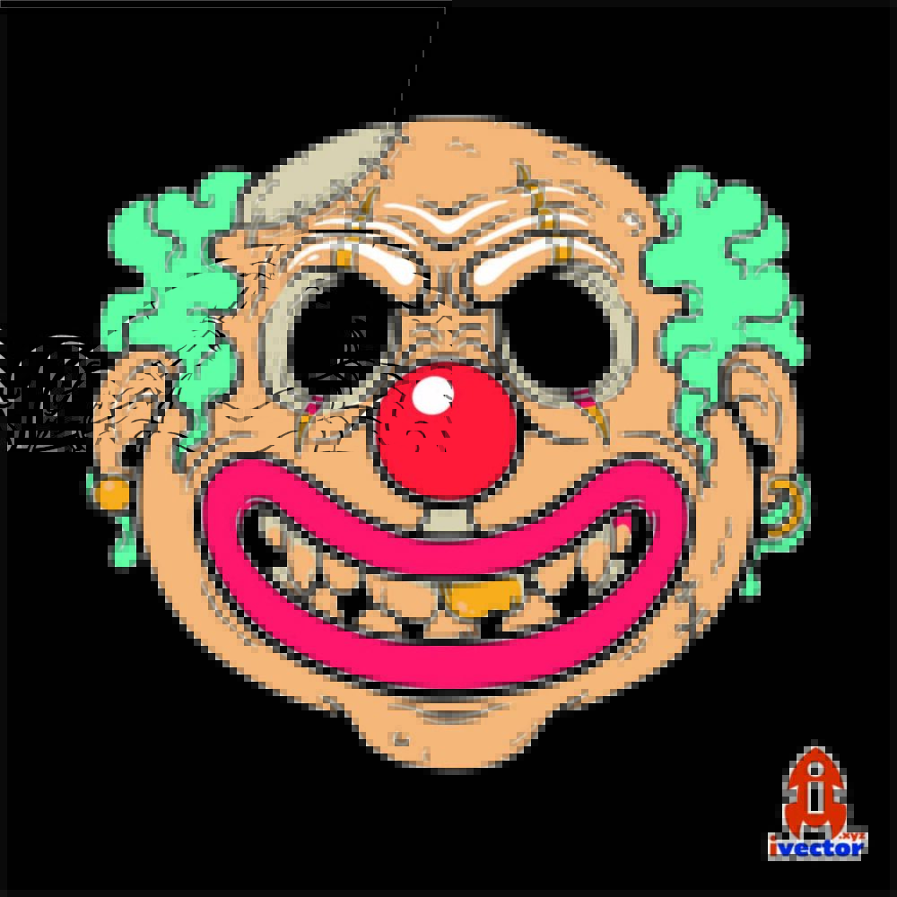 PAYASO TERRORIFICO VECTOR EPS PDF VECTOR GRATIS