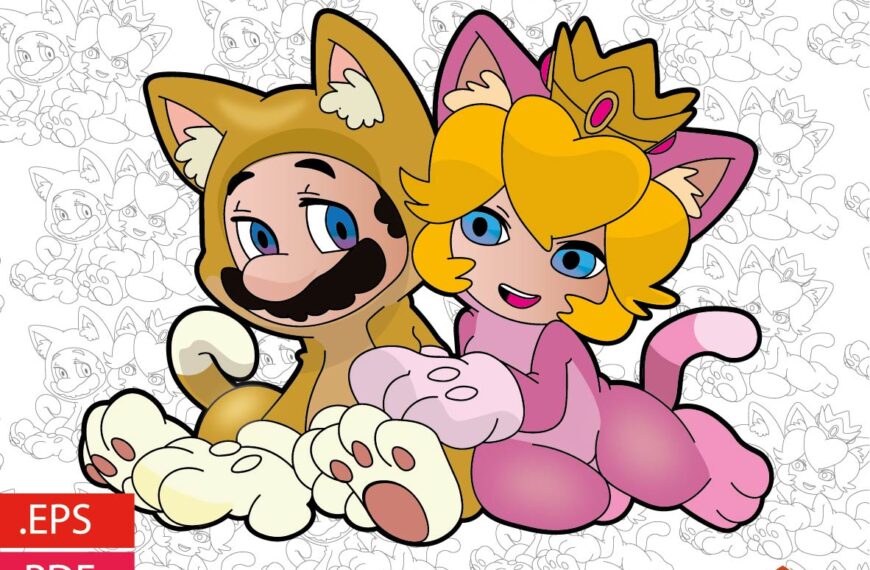 PEACH AND MARIO BROS DISFRAZ EPS PDF EDITABLE