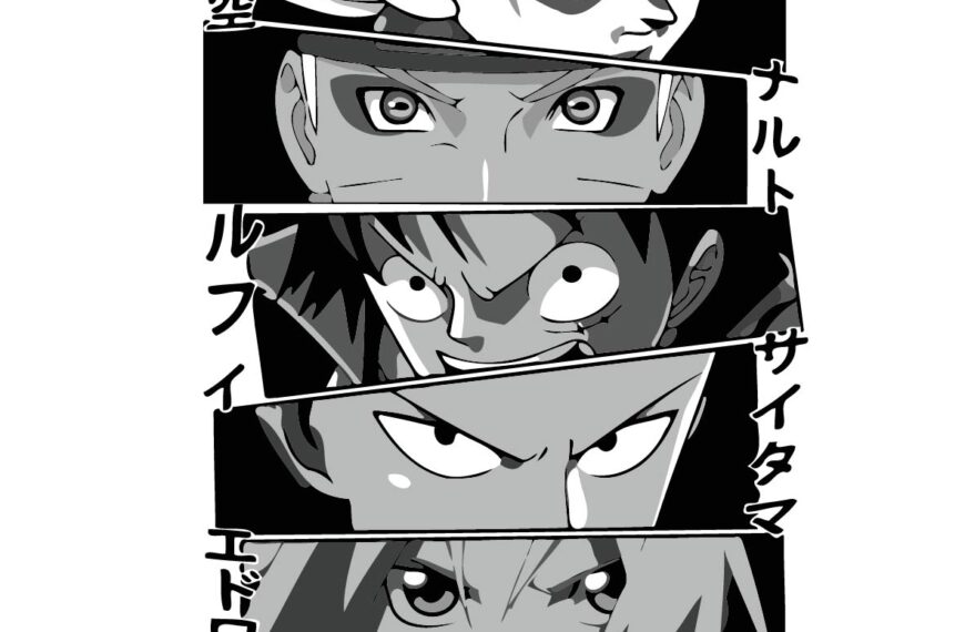 PERSONAJES ANIME SERIES VECTOR EPS PDF CANVAS