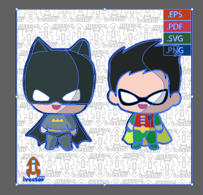 PERSONAJES-BATMAN-ROBIN-VECTOR-EDITABLE_2 PERSONAJES BATMAN ROBIN VECTOR EDITABLE