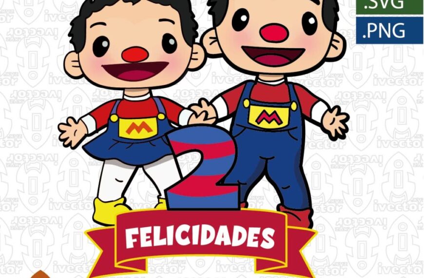 PERSONAJES BELY Y BETO CUMPLEAÑOS VECTOR EDITABLE