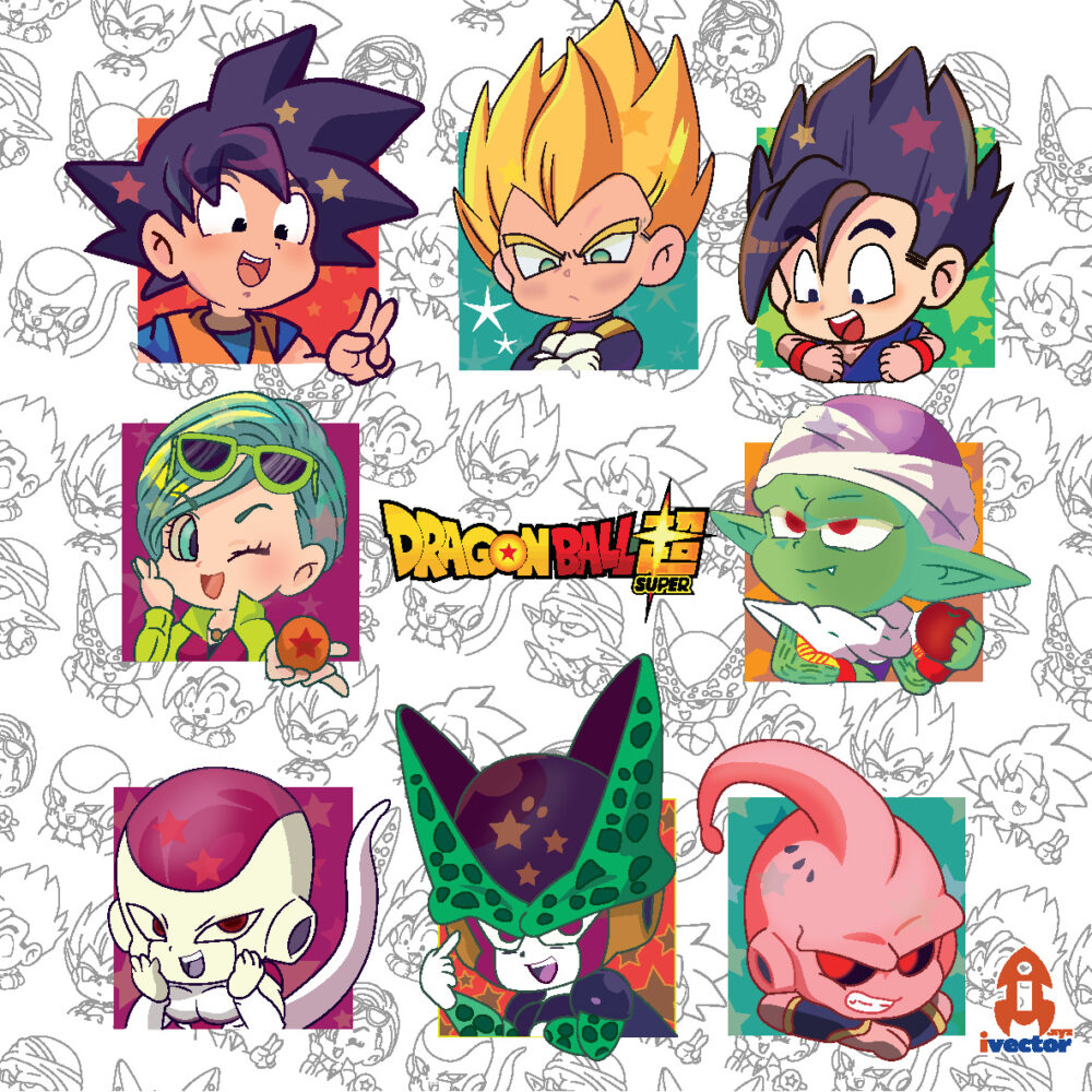 PERSONAJES-DRAGON-BALL-RECUADROS-COLORES-VECTOR-EPS-PDF-01-1 VECTORES Y RECURSOS