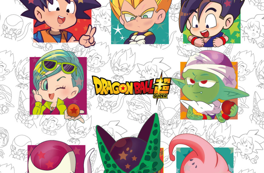 PERSONAJES DRAGON BALL RECUADROS COLORES VECTOR EPS PDF EDITABLE