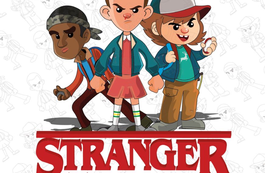 PERSONAJES STRANGER THINGS LOGO VECTOR EPS PDF EDITABLE