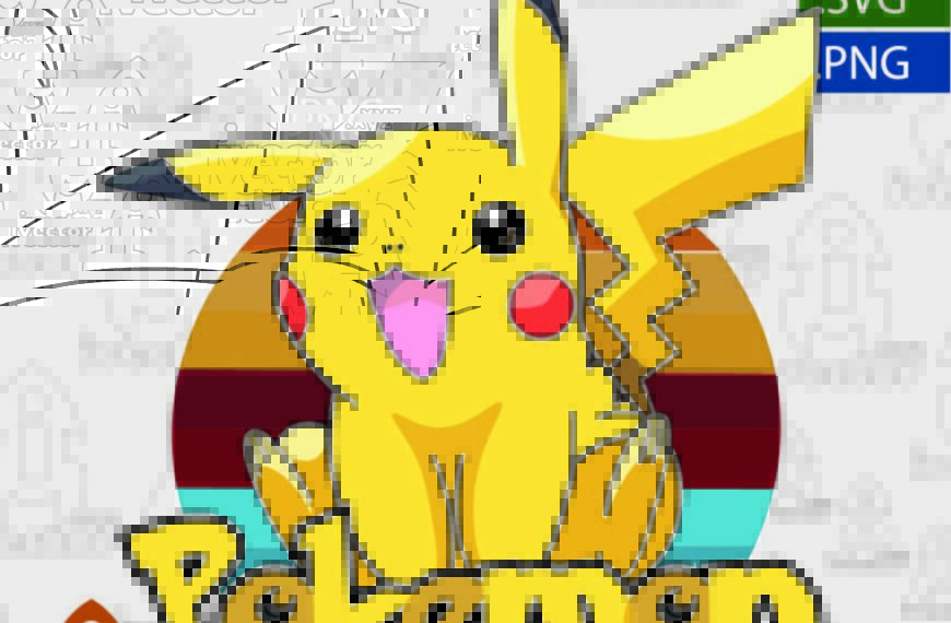 PICACHU POKEMON VECTOR EDITABLE EPS PDF