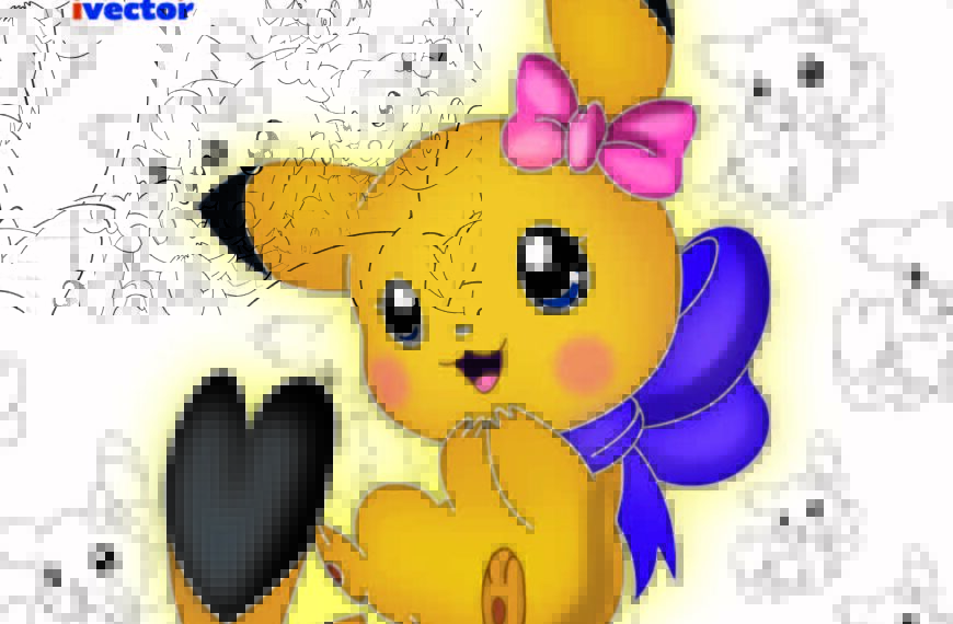PIKACHU GIRL POKEMON VECTOR EPS PDF