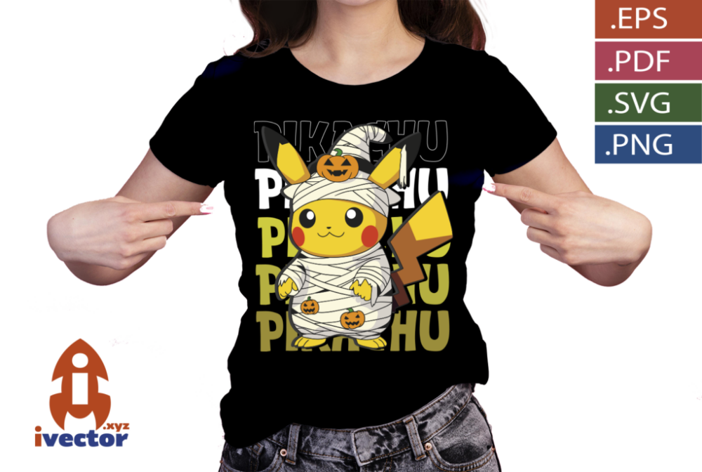 PIKACHU-MOMIA-VECTOR-EDITABLE-EPS-PDF-P2 PIKACHU MOMIA VECTOR EDITABLE EPS PDF
