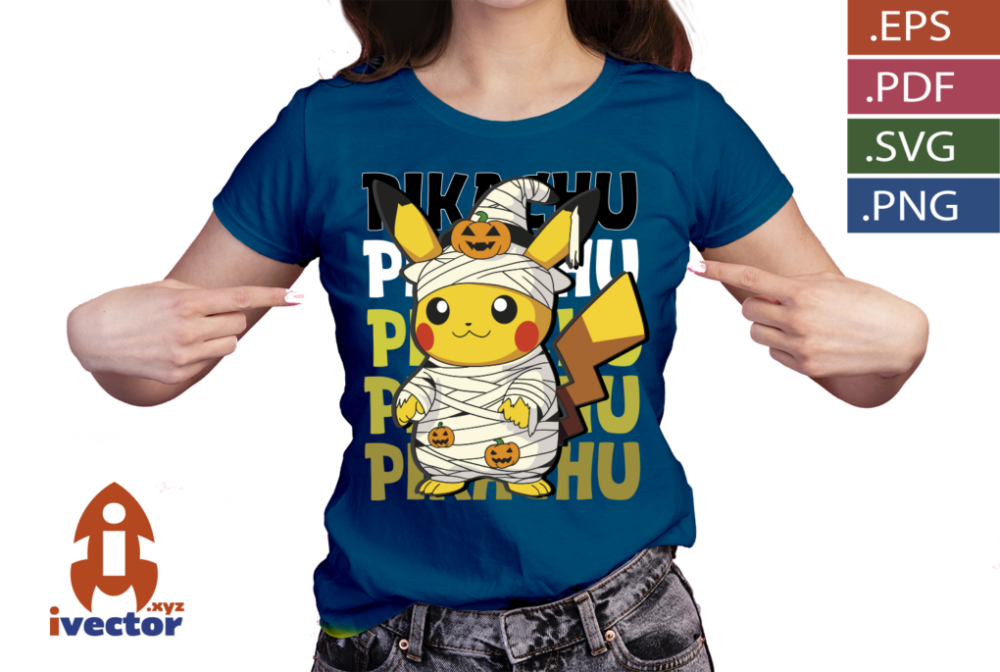 PIKACHU-MOMIA-VECTOR-EDITABLE-EPS-PDF-P5 PIKACHU MOMIA VECTOR EDITABLE EPS PDF