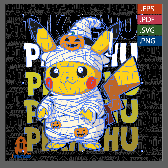 PIKACHU-MOMIA-VECTOR-EDITABLE-EPS-PDFP1 PIKACHU MOMIA VECTOR EDITABLE EPS PDF