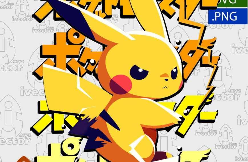 PIKACHU POKEMON VECTOR EDITABLE
