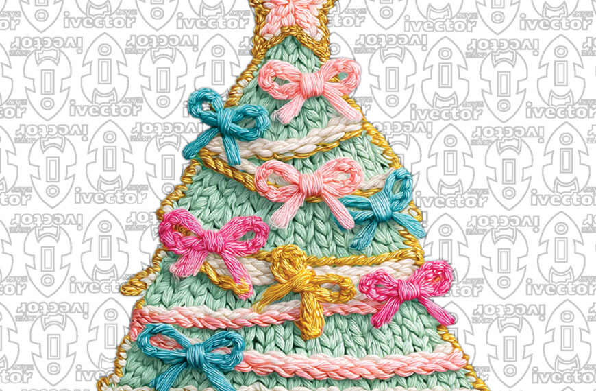 PINO COLORES PASTEL CROCHET PNG ALTA CALIDAD