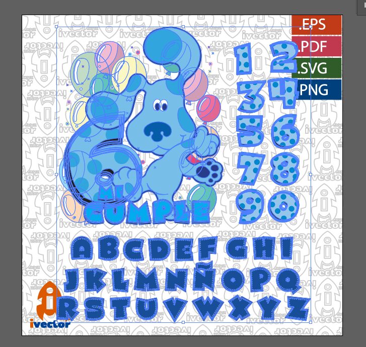 PISTAS-DE-BLUE-LETRAS-CUMPLEANOS-AZUL_p2 PISTAS DE BLUE LETRAS CUMPLEAÑOS AZUL