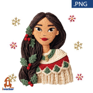 POCAHONTAS-PRINCESA-DISNEY-CROCHET-NAVIDENO-PNG-ALTA-CALIDAD-300x300 VECTORES Y RECURSOS