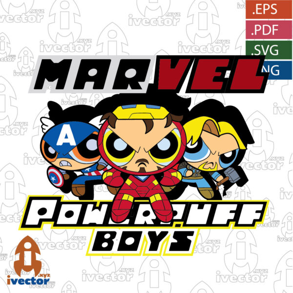 POWERPUFF-BOYS-MARVEL-VECTOR-EDITABLE-EPS-PDF-01-600x600 Ivector - Recursos Ilimitados DTF