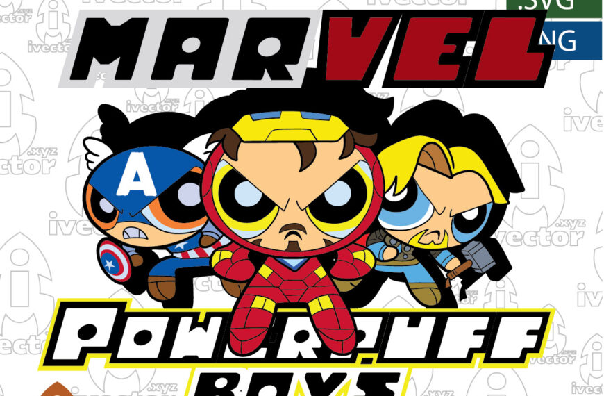 POWERPUFF BOYS MARVEL VECTOR