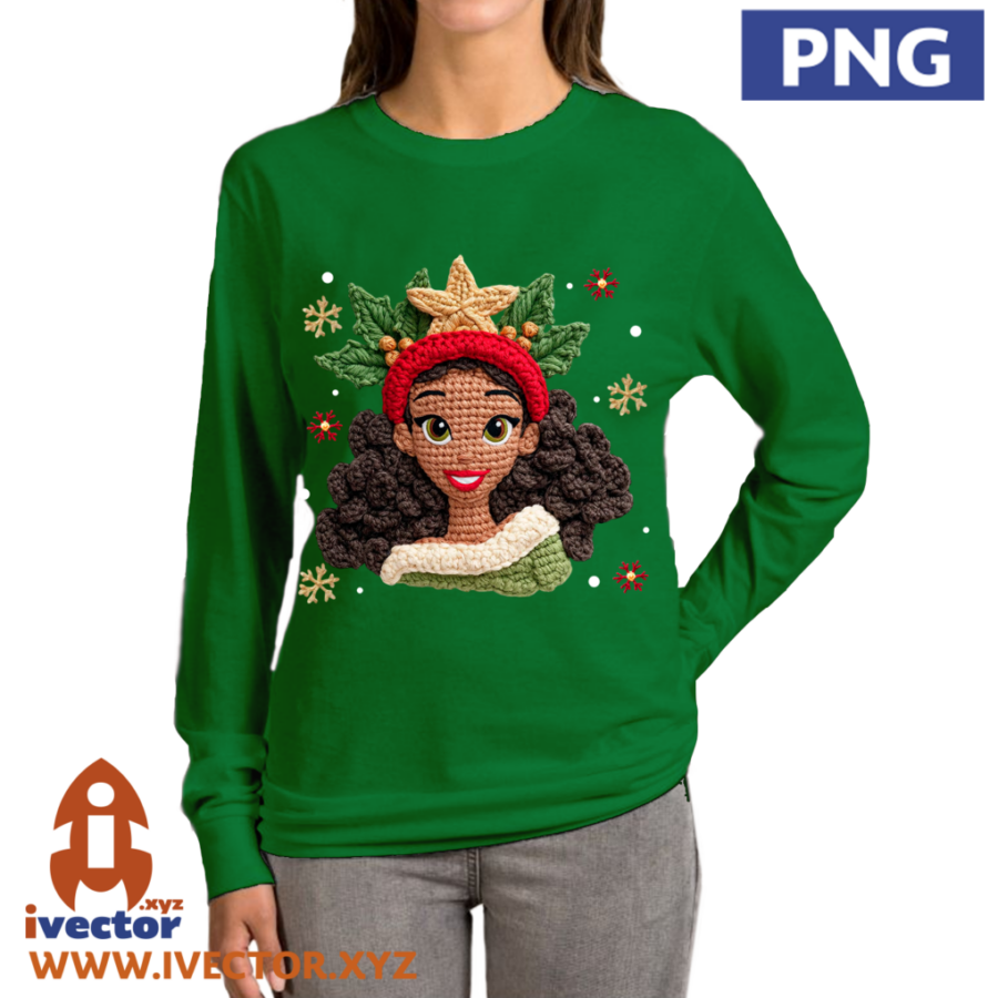 PRINCESA-DISNEY-CROCHET-NAVIDENO-PNG-ALTA-CALIDAD-p2 PRINCESA DISNEY CROCHET NAVIDEÑO PNG ALTA CALIDAD