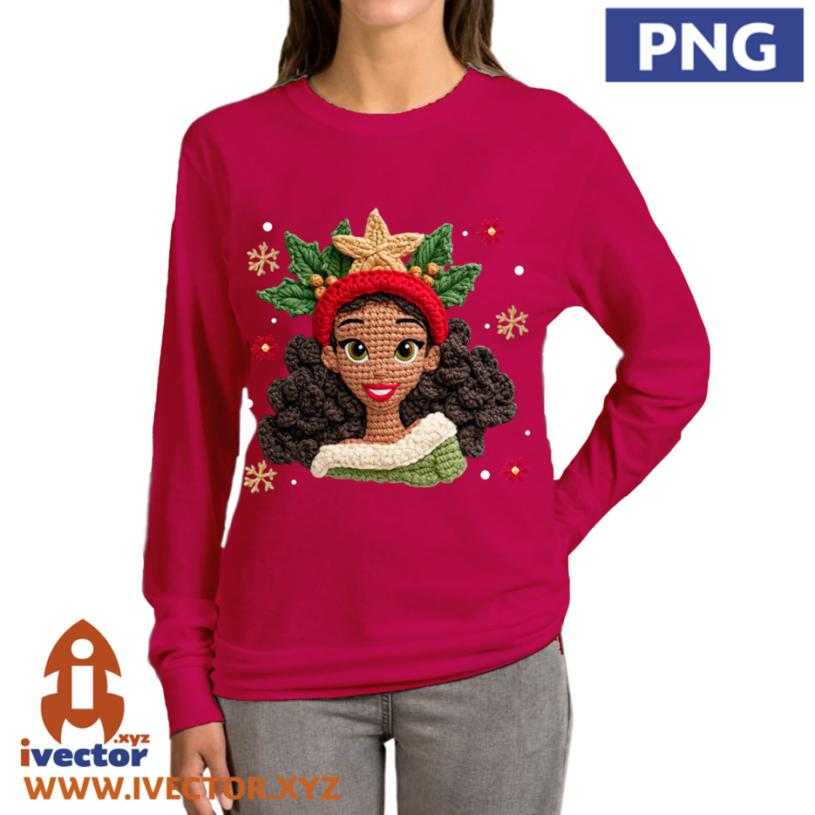 PRINCESA-DISNEY-CROCHET-NAVIDENO-PNG-ALTA-CALIDAD-p3 PRINCESA DISNEY CROCHET NAVIDEÑO PNG ALTA CALIDAD