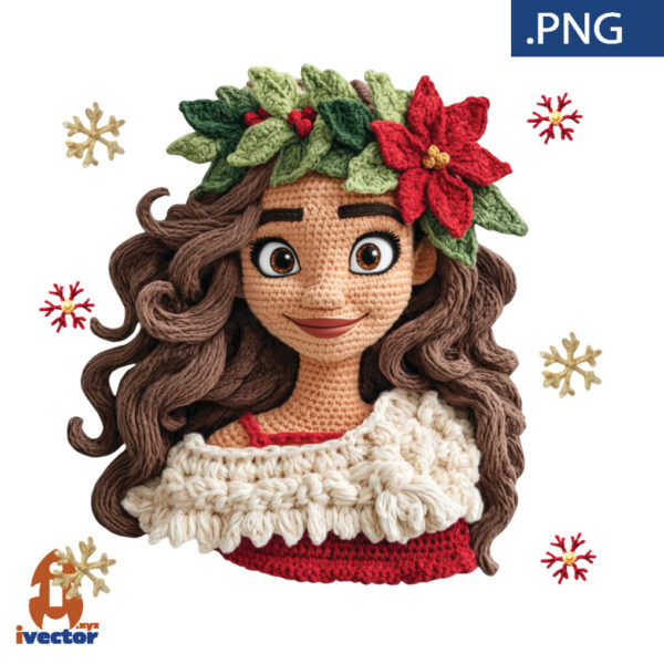 PRINCESA-DISNEY-NAVIDAD-CROCHET-600x600 Vectores completamente editables
