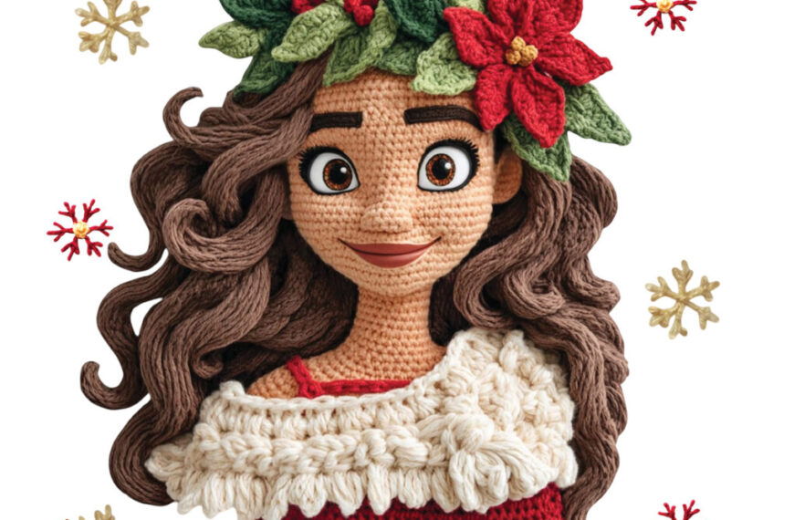 PRINCESA DISNEY NAVIDAD CROCHET