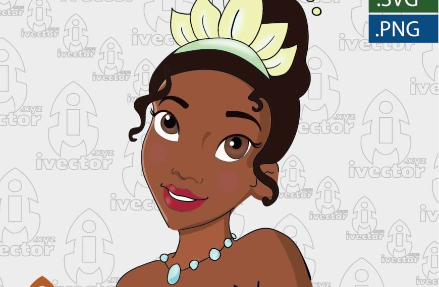 PRINCESA TIANA DISNEY VECTOR EDITABLE EPS PDF