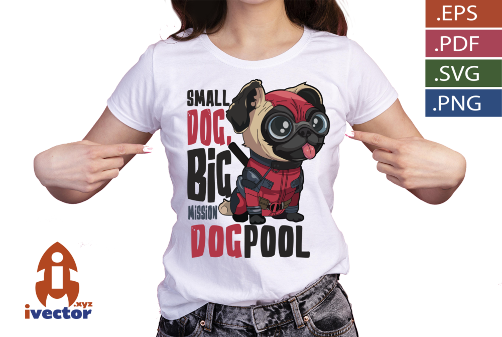 Pug-Superheroe-Kawaii-con-Gafas-Gigantes-–-Vector-Premium-para-Estampados_p1 Pug Superhéroe Kawaii con Gafas Gigantes – Vector Premium para Estampados y Sublimación