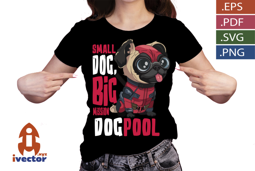 Pug-Superheroe-Kawaii-con-Gafas-Gigantes-–-Vector-Premium-para-Estampados_p3 Pug Superhéroe Kawaii con Gafas Gigantes – Vector Premium para Estampados y Sublimación