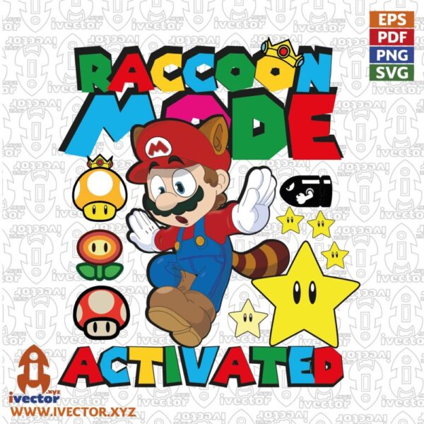 RACCOON-MODE-ON-ACTIVATE-GAME-VIDEO-CHARACTER-600x600 Vectores completamente editables