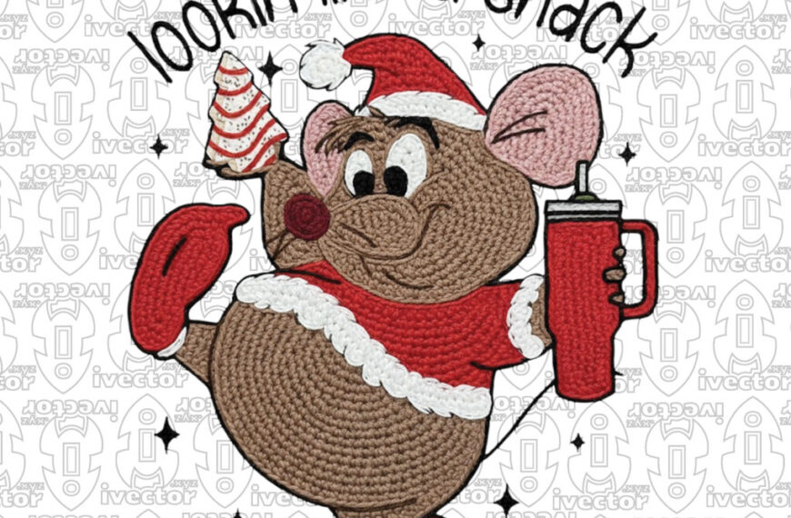 RATON CROCHET PNG ALTA CALIDAD
